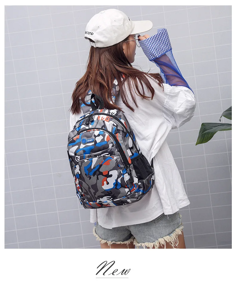 Camouflage Men Backpacks Travel Kids School bag Cool Boy Military School Bags For Teenage Boys Girls School Backpack sac mochila