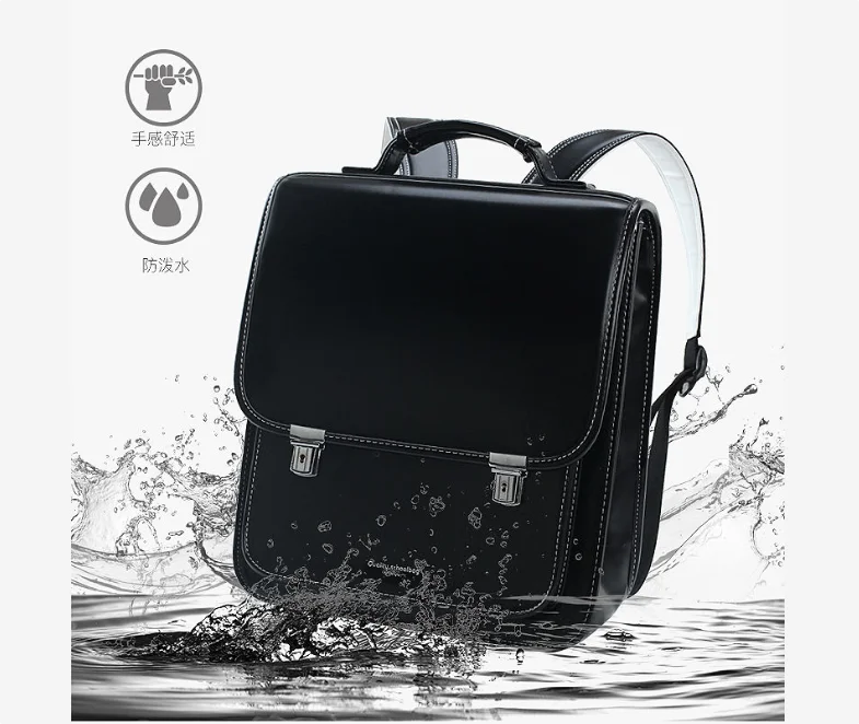 Children PU leather Japan school Bag Ransel Randoseru Backpack Japan School Backpack for girls kid Orthopedic backpack book bag