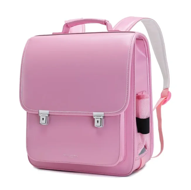 Children PU leather Japan school Bag Ransel Randoseru Backpack Japan School Backpack for girls kid Orthopedic backpack book bag