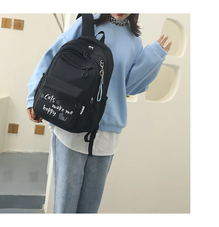 Suitable for Teenagers, School Bags, Backpacks, Double-Shoulder Backpacks, Pink School Bags, Backpacks Suitable for Elementary and Middle School Students