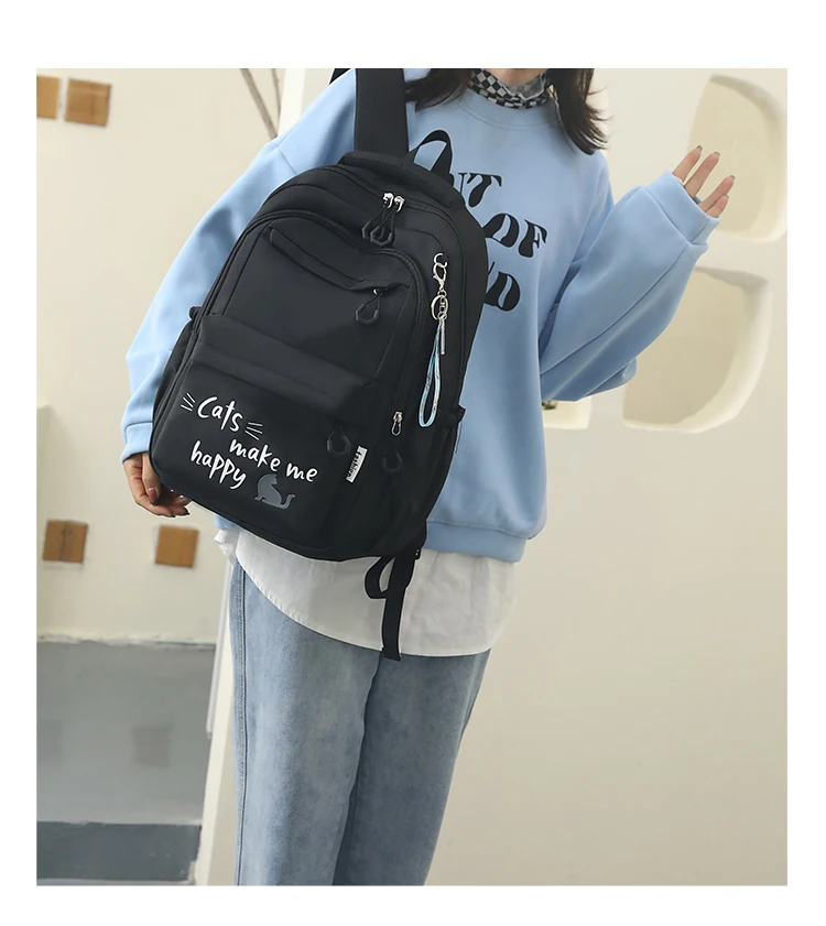 Suitable for Teenagers, School Bags, Backpacks, Double-Shoulder Backpacks, Pink School Bags, Backpacks Suitable for Elementary and Middle School Students