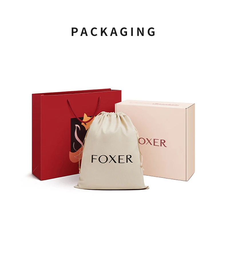 FOXER Fabric Backpack For Women 2026 Fashion Top-handle Girl's Shoulder Schoolbag Purses For College Students Gifts