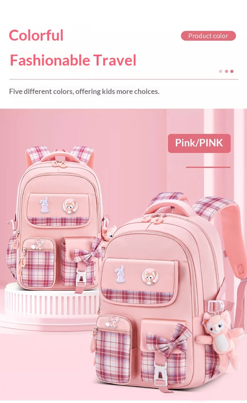 Children School Bags For Girls Kids Satchel Primary Orthopedic School Backpacks Princess Backpack Book Bag Schoolbag Knapsack