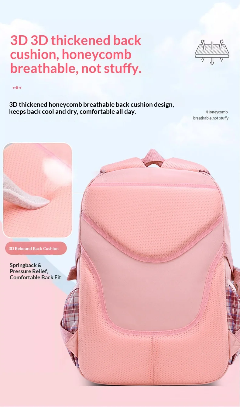 Children School Bags For Girls Kids Satchel Primary Orthopedic School Backpacks Princess Backpack Book Bag Schoolbag Knapsack
