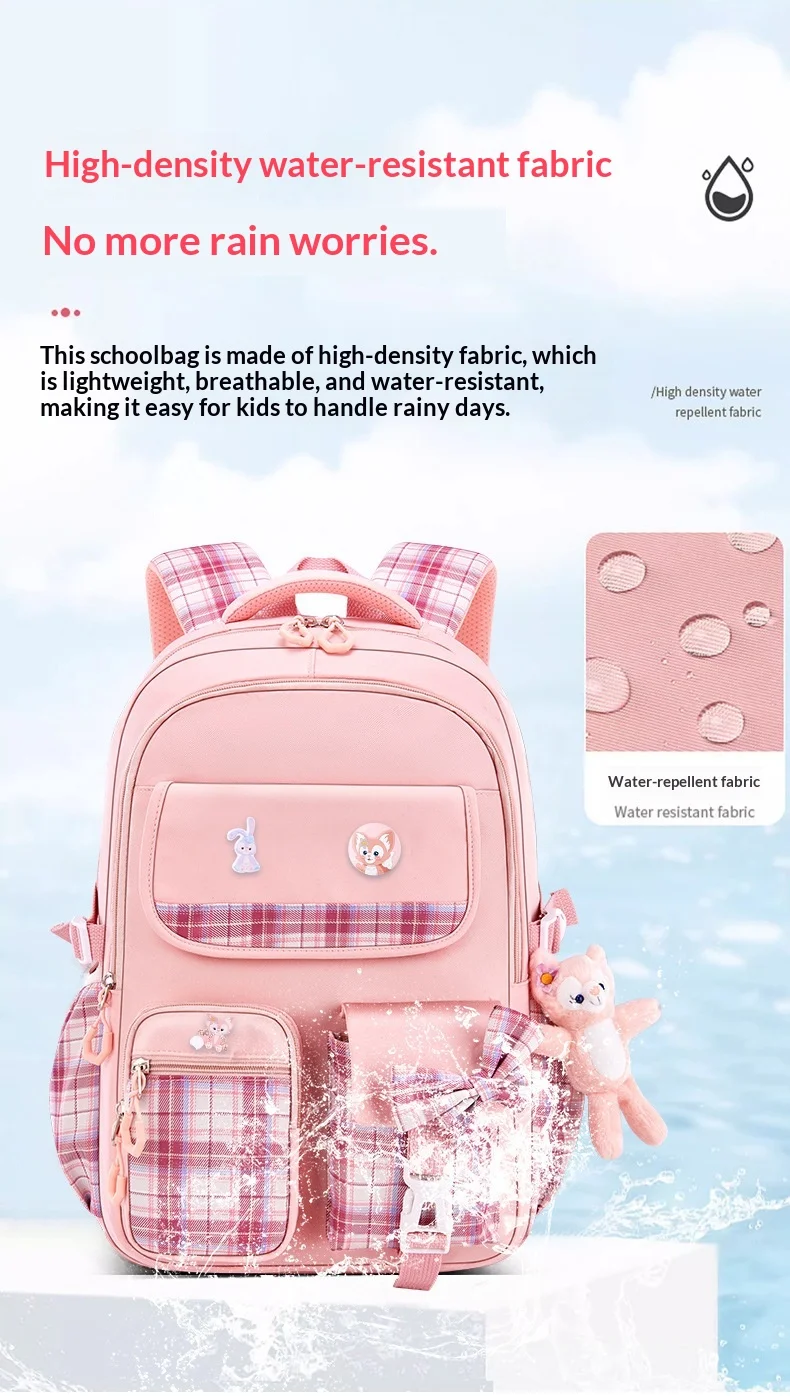 Children School Bags For Girls Kids Satchel Primary Orthopedic School Backpacks Princess Backpack Book Bag Schoolbag Knapsack