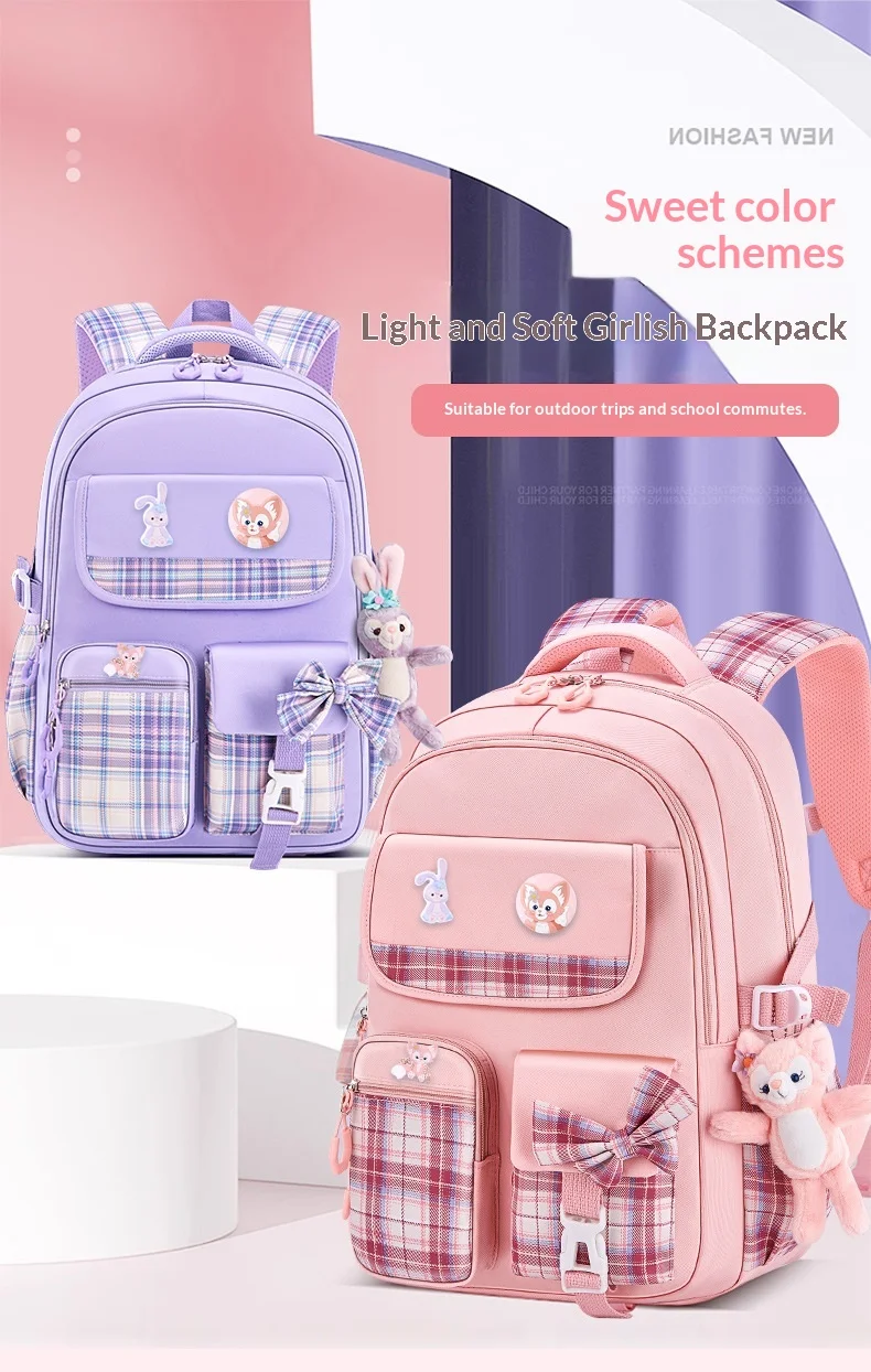 Children School Bags For Girls Kids Satchel Primary Orthopedic School Backpacks Princess Backpack Book Bag Schoolbag Knapsack