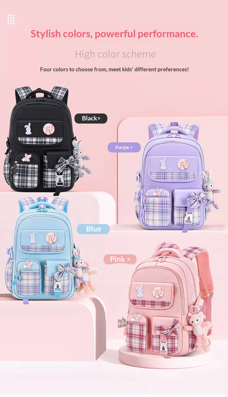 Children School Bags For Girls Kids Satchel Primary Orthopedic School Backpacks Princess Backpack Book Bag Schoolbag Knapsack