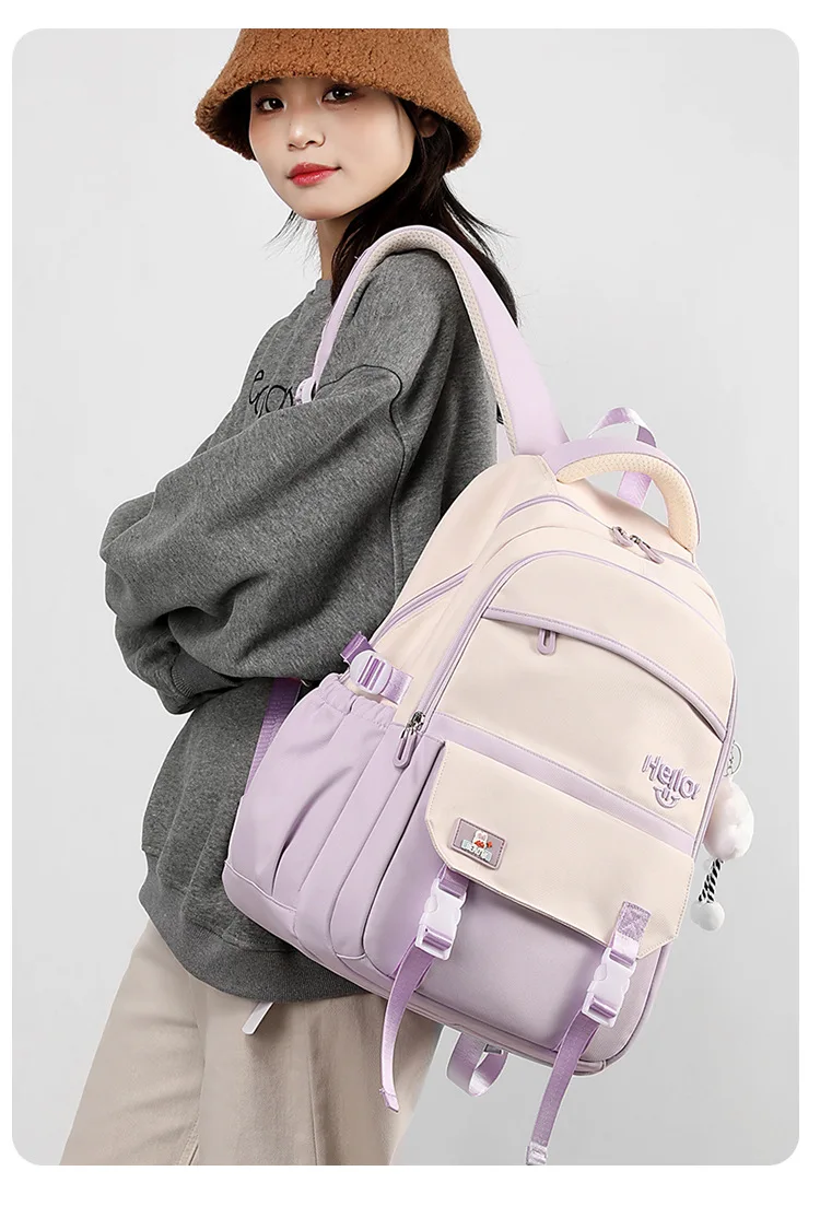 Kids Backpack for Girls Elementary School BookBags simple large capacity backpack School Bags for Middle high School Students