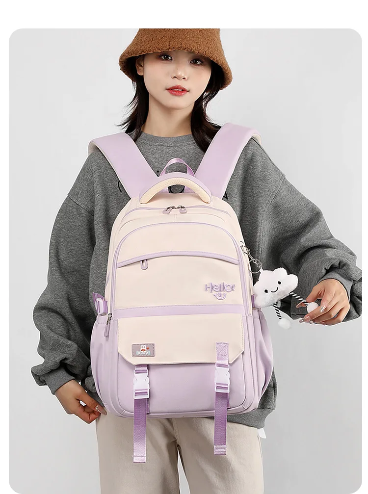 Kids Backpack for Girls Elementary School BookBags simple large capacity backpack School Bags for Middle high School Students