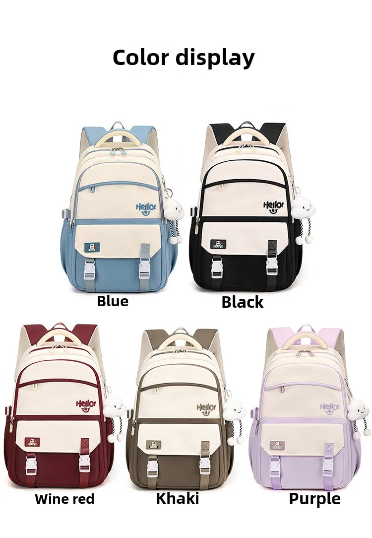 Kids Backpack for Girls Elementary School BookBags simple large capacity backpack School Bags for Middle high School Students