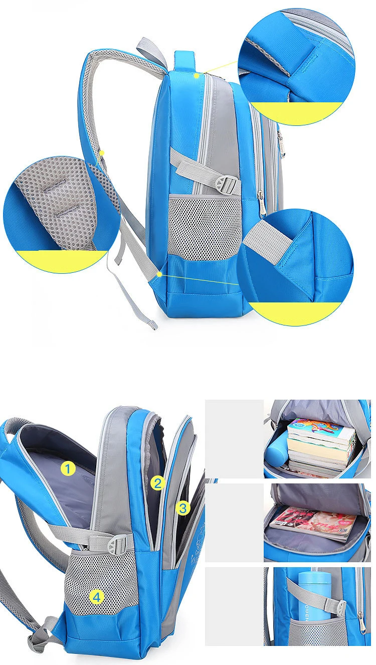 New Backpack Schoolbag Children School Bags for Teenagers Boys Girls Big Capacity Waterproof Satchel Kids Book mochila escolar