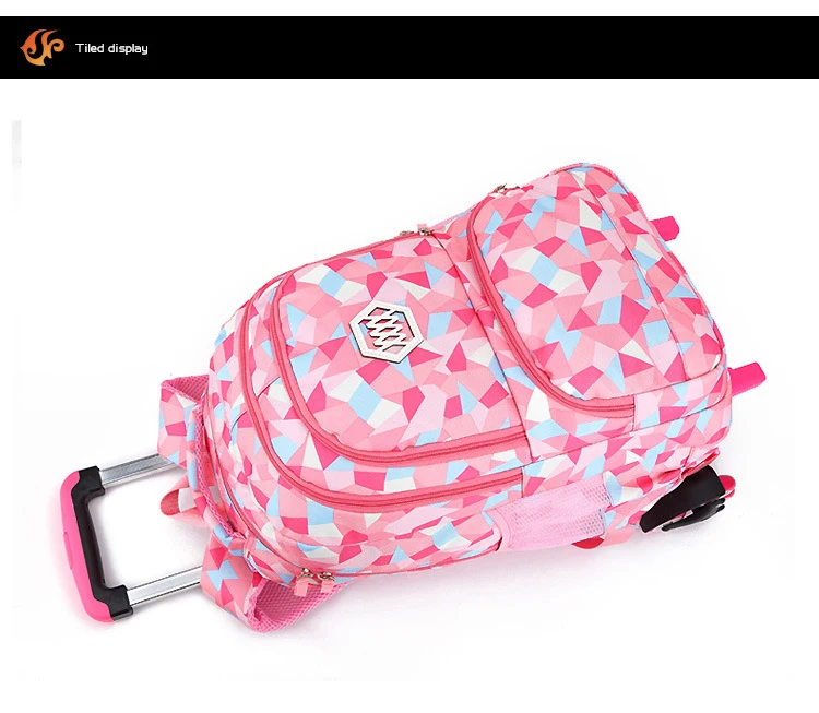 wheeled bags for girls kids Travel luggage Rolling School Bags Trolley bag Backpack On wheels Girls Trolley School backpacks sac