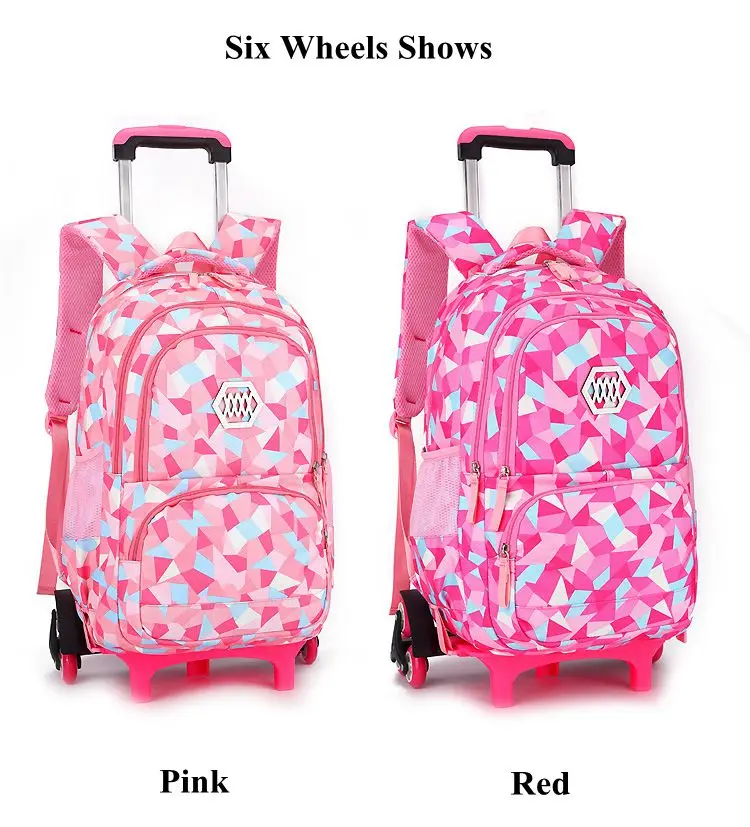 wheeled bags for girls kids Travel luggage Rolling School Bags Trolley bag Backpack On wheels Girls Trolley School backpacks sac