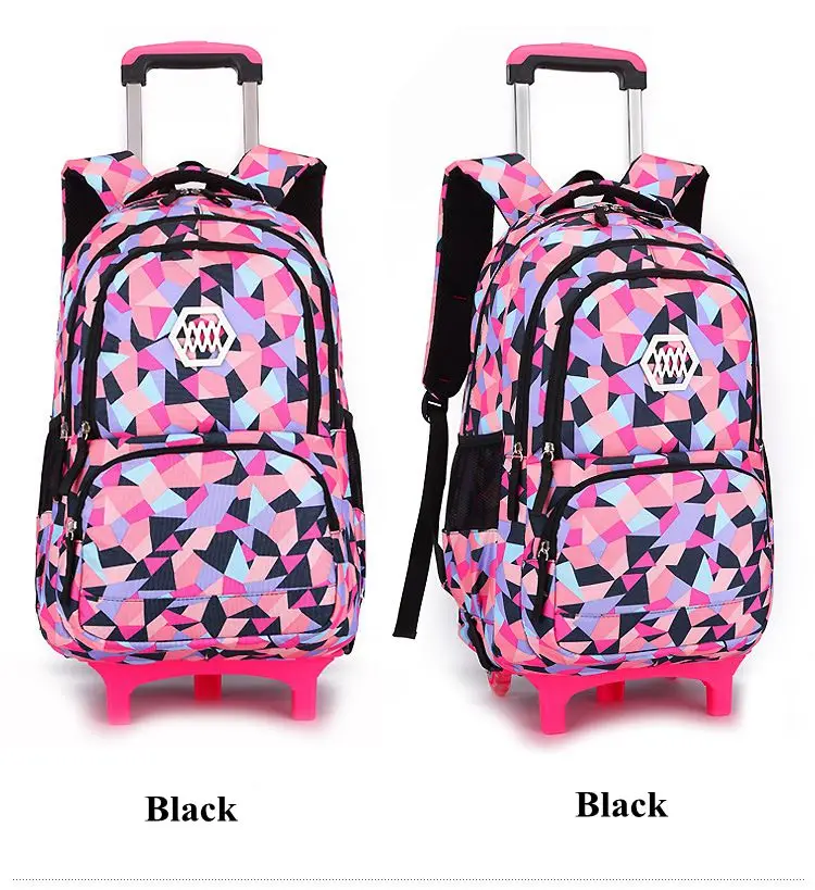 wheeled bags for girls kids Travel luggage Rolling School Bags Trolley bag Backpack On wheels Girls Trolley School backpacks sac