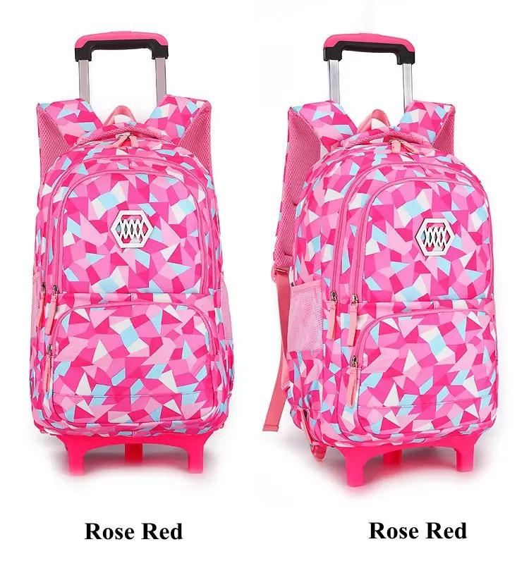 wheeled bags for girls kids Travel luggage Rolling School Bags Trolley bag Backpack On wheels Girls Trolley School backpacks sac
