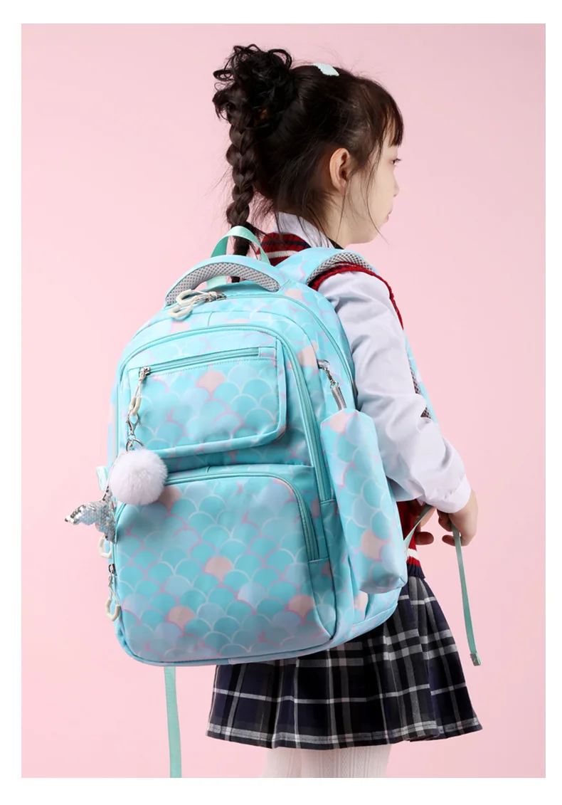 Children School Bags for Girls Kids Backpack Primary Large Orthopedic Backpack Waterproof Schoolbag Book Bag Mochila Infantil