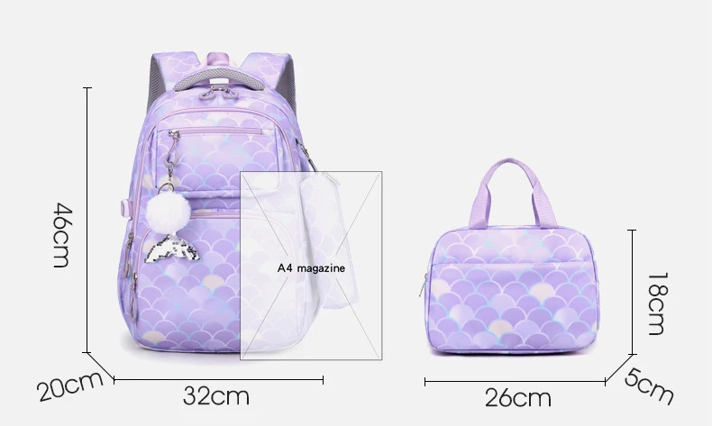 Children School Bags for Girls Kids Backpack Primary Large Orthopedic Backpack Waterproof Schoolbag Book Bag Mochila Infantil
