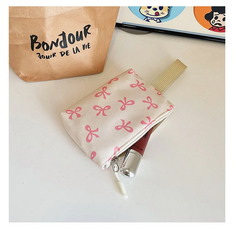 Korean Fashion Bow Print Women Fashion Backpack Simple Student Schoolbag college student backpack Set Three-Piece