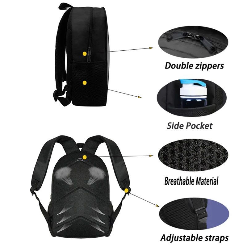 Large Capacity 15" Fortnite Cartoon Backpack, Unisex Boys & Girls Age 6-14 Printed Spacious Student School Bag