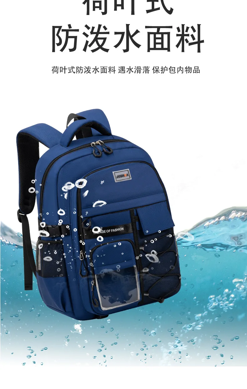 Children School Bags for Teenage Boys Girls Lightweight Junior High School Backpacks Kids Students Schoolbag Large Grade 3-9
