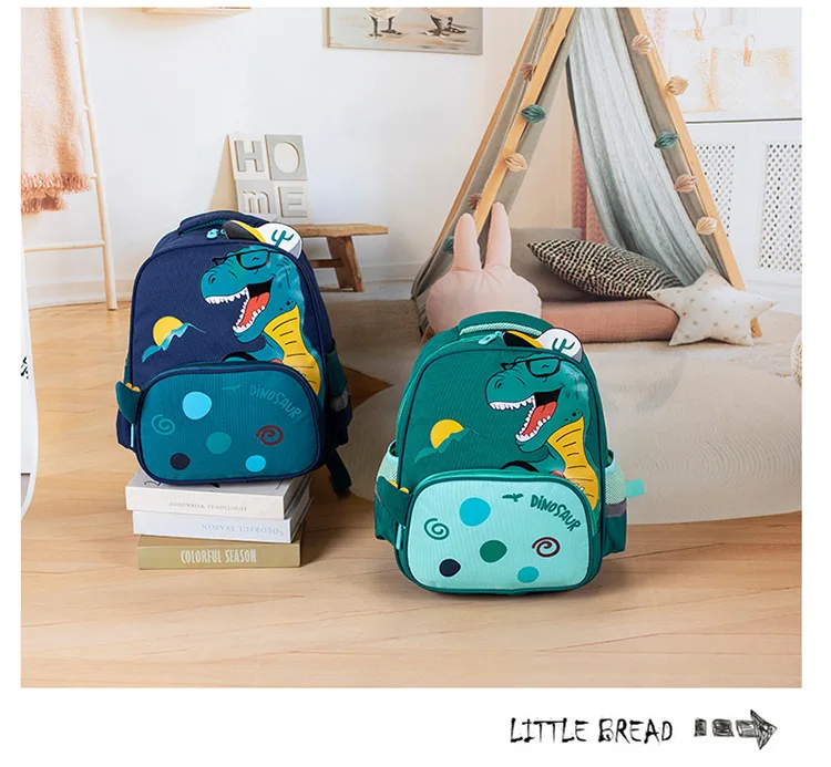 Kindergarten School Bag Cartoon Dinosaur Baby Boys Backpacks for Preschool Kids Satchel 2-6 Years Cute Schoolbag Mochila Escolar