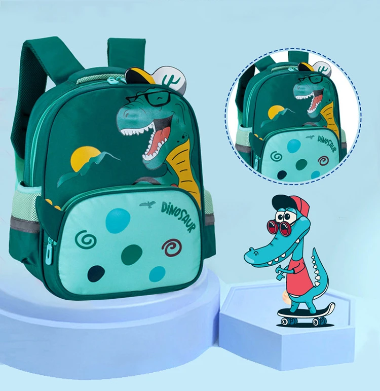 Kindergarten School Bag Cartoon Dinosaur Baby Boys Backpacks for Preschool Kids Satchel 2-6 Years Cute Schoolbag Mochila Escolar