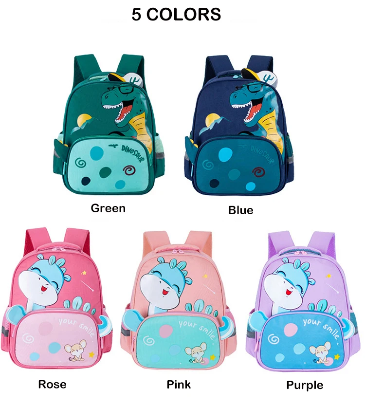 Kindergarten School Bag Cartoon Dinosaur Baby Boys Backpacks for Preschool Kids Satchel 2-6 Years Cute Schoolbag Mochila Escolar