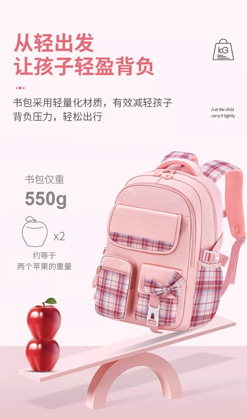 Children School Bags For Girls Kids Satchel Primary Orthopedic School Backpacks Princess Backpack Book Bag Schoolbag Knapsack