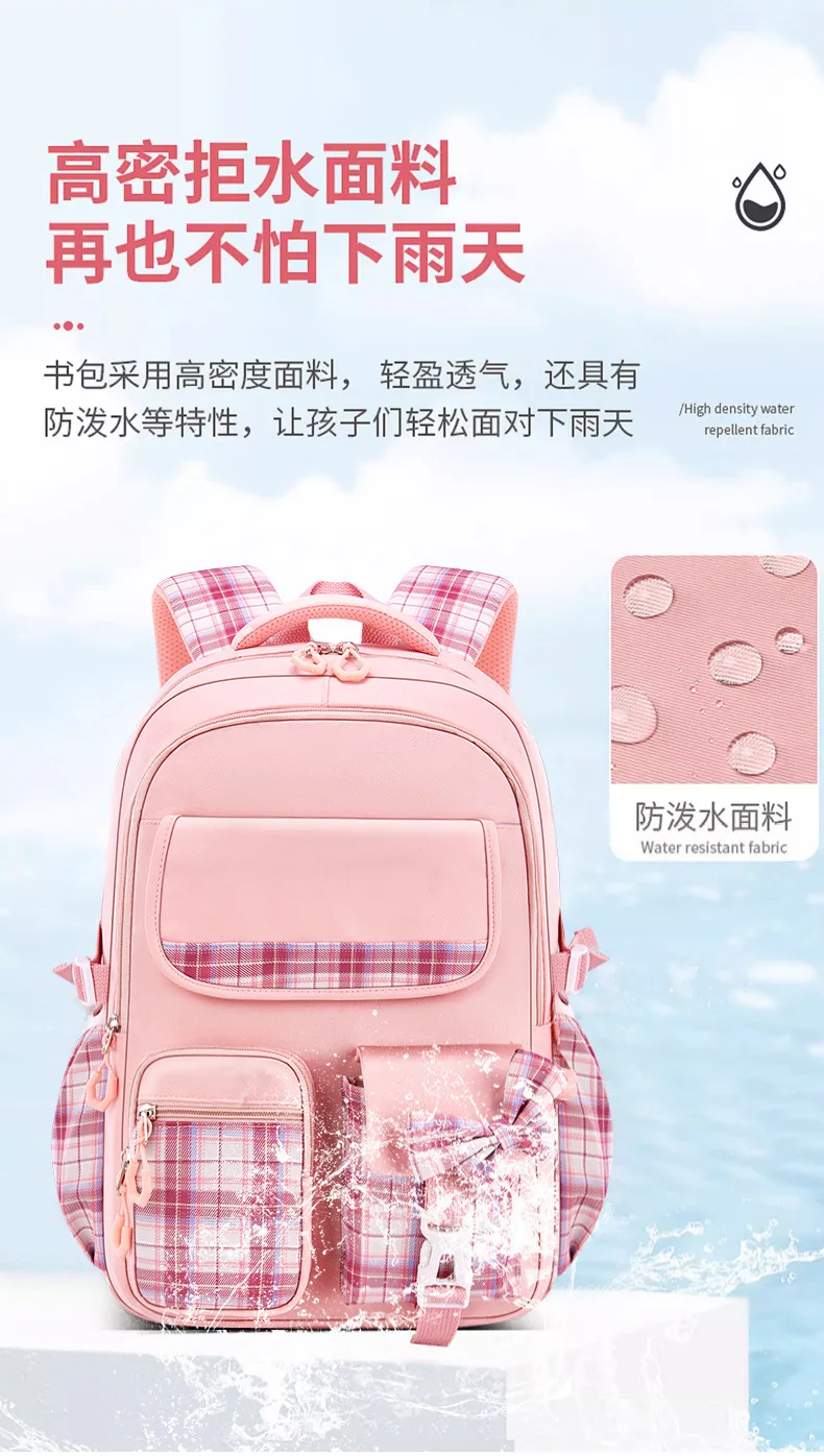 Children School Bags For Girls Kids Satchel Primary Orthopedic School Backpacks Princess Backpack Book Bag Schoolbag Knapsack