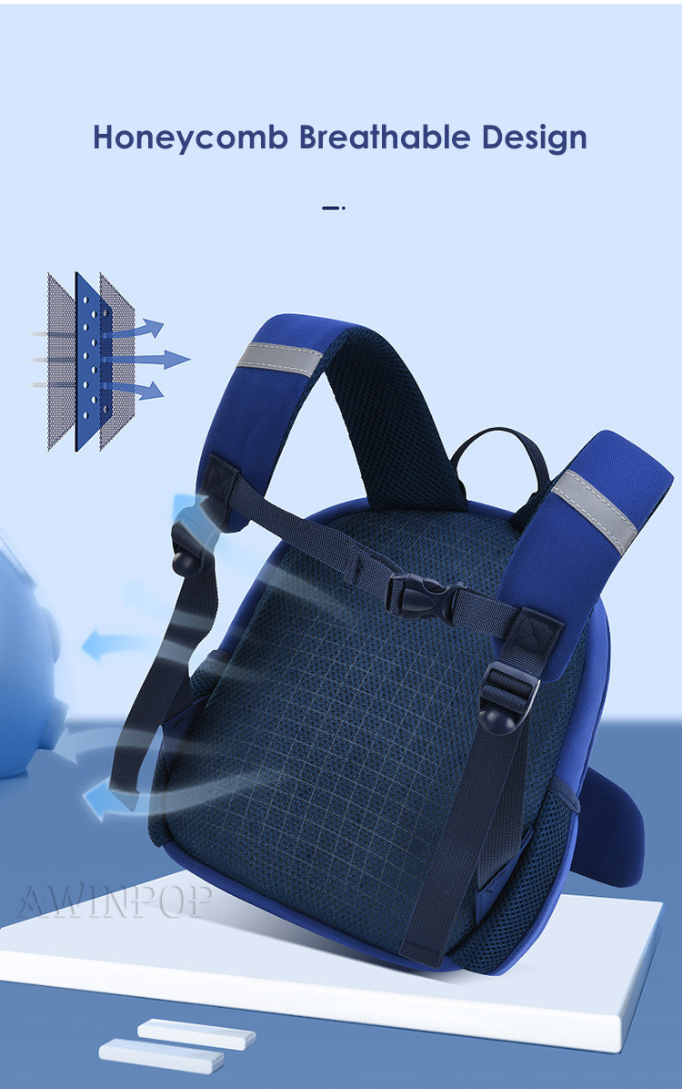 New Kindergarten Boys School Bags 3D Cartoon Plane Design Cute Kids School Backpack Fashion Bookbag Kawaii Toddler Mochilas Para