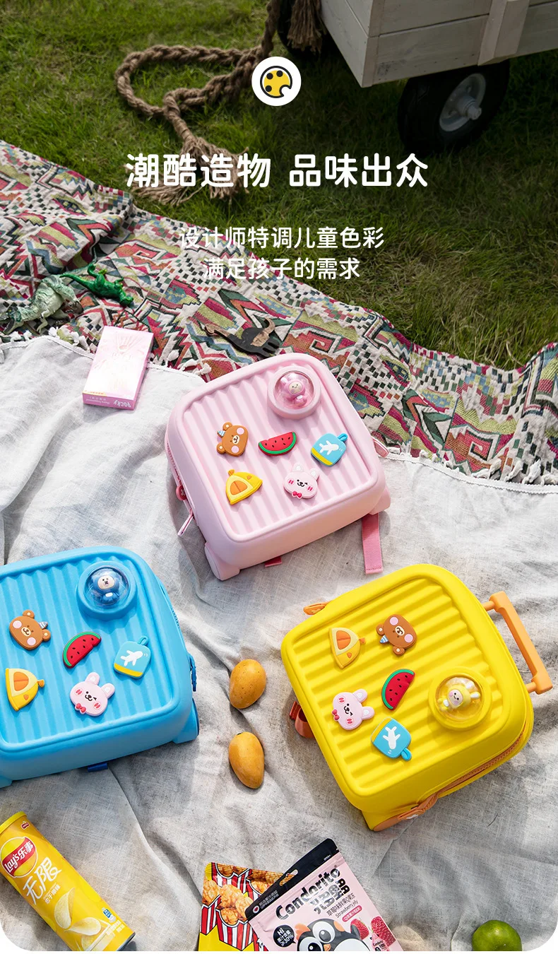 Children Kawaii Backpacks for Girls DIY Cartoon Rabbit School Bags Toddler Boys Schoolbag Cute Kids Book Bags Mochila Escolar
