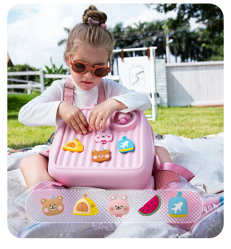 Children Kawaii Backpacks for Girls DIY Cartoon Rabbit School Bags Toddler Boys Schoolbag Cute Kids Book Bags Mochila Escolar
