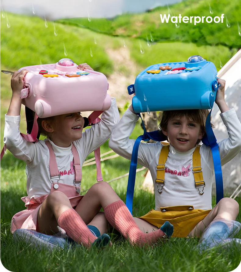 Children Kawaii Backpacks for Girls DIY Cartoon Rabbit School Bags Toddler Boys Schoolbag Cute Kids Book Bags Mochila Escolar