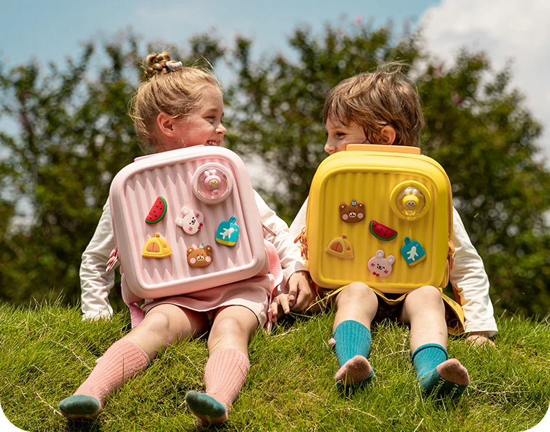 Children Kawaii Backpacks for Girls DIY Cartoon Rabbit School Bags Toddler Boys Schoolbag Cute Kids Book Bags Mochila Escolar