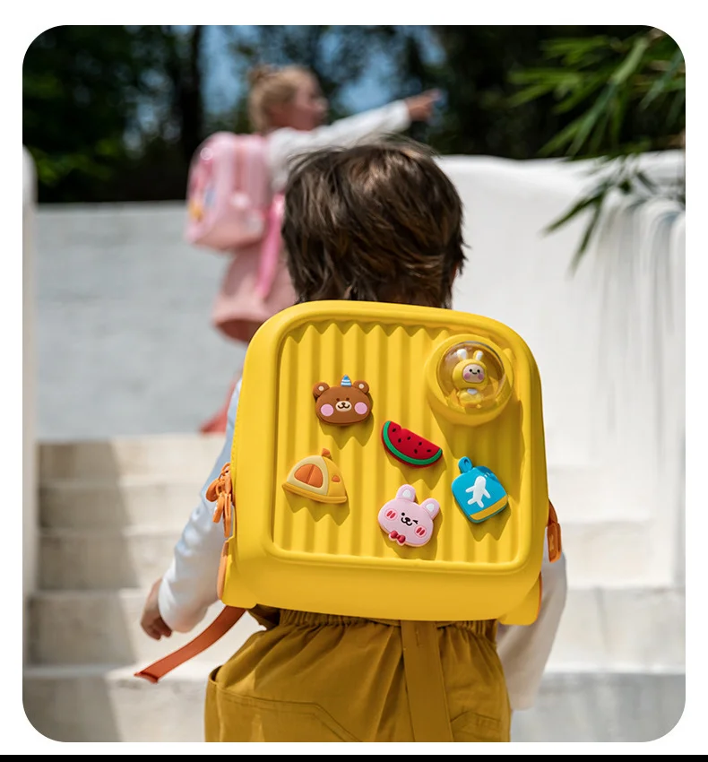 Children Kawaii Backpacks for Girls DIY Cartoon Rabbit School Bags Toddler Boys Schoolbag Cute Kids Book Bags Mochila Escolar