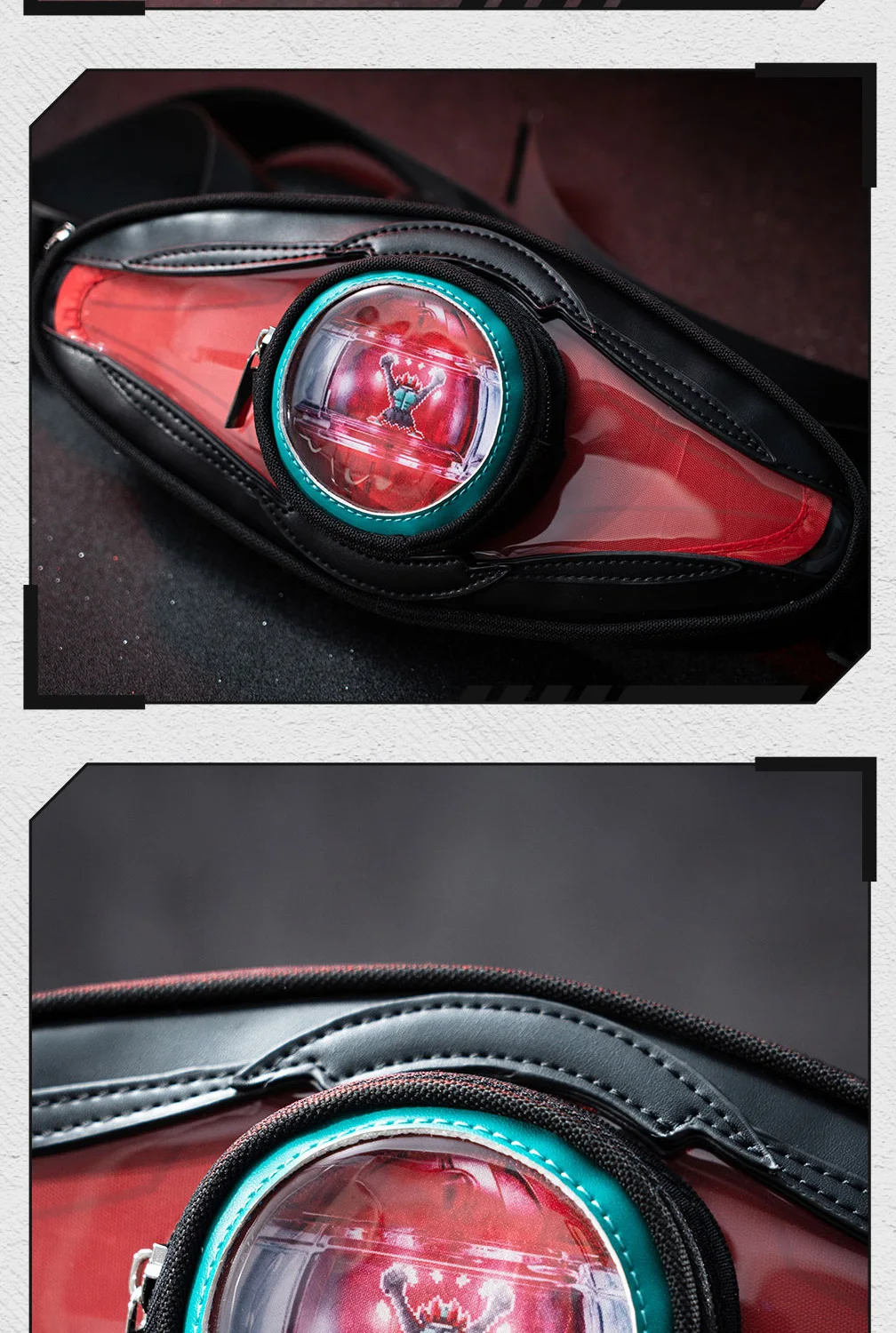 Moeyu Anime KAMEN RIDER 55TH ZZZ Cosplay Men Shoulder Bag Crossbody Chest Women's bag Pouch Breast Package Handbag