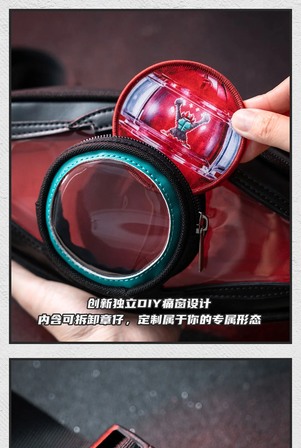 Moeyu Anime KAMEN RIDER 55TH ZZZ Cosplay Men Shoulder Bag Crossbody Chest Women's bag Pouch Breast Package Handbag