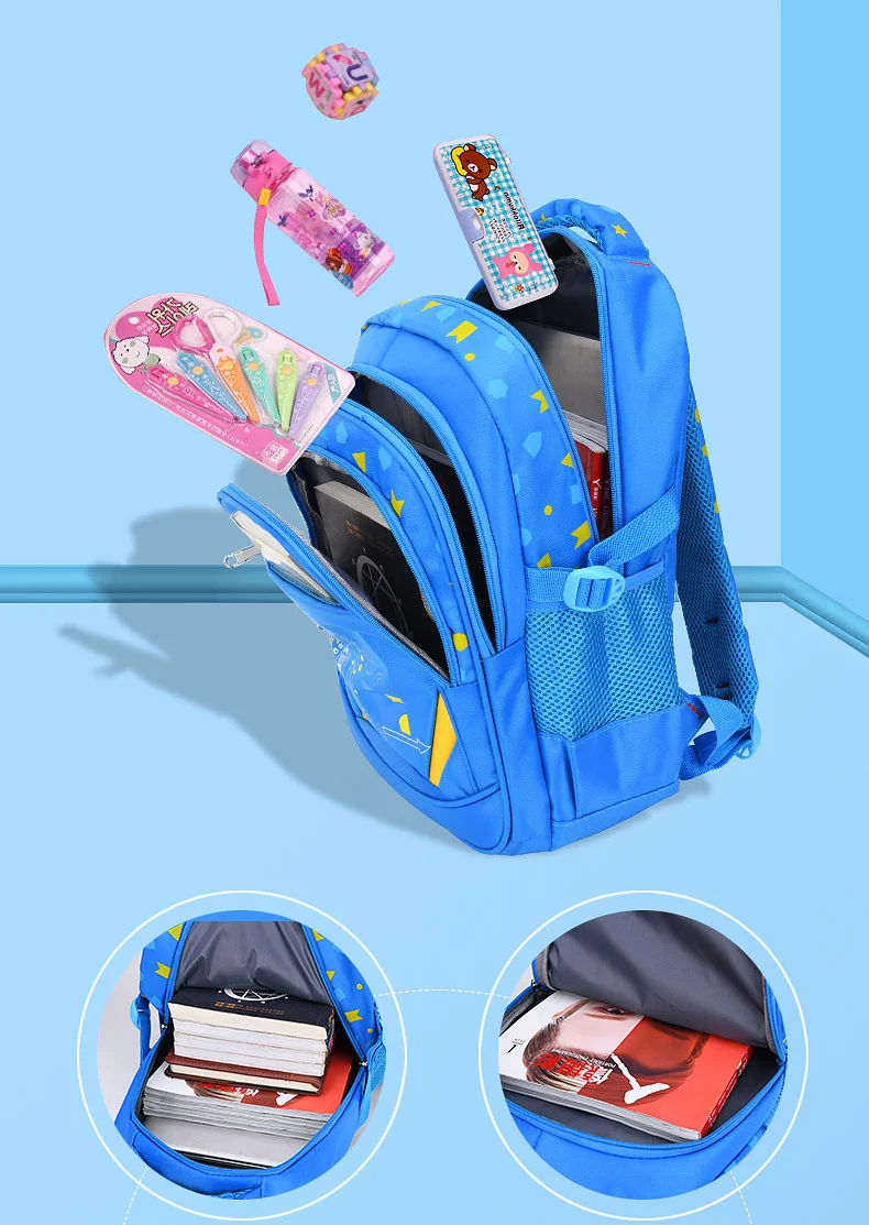 Children School Bags Boys Kids Backpack Primary Orthopedic School Backpack Waterproof Schoolbag Book Bag Mochila Infantil