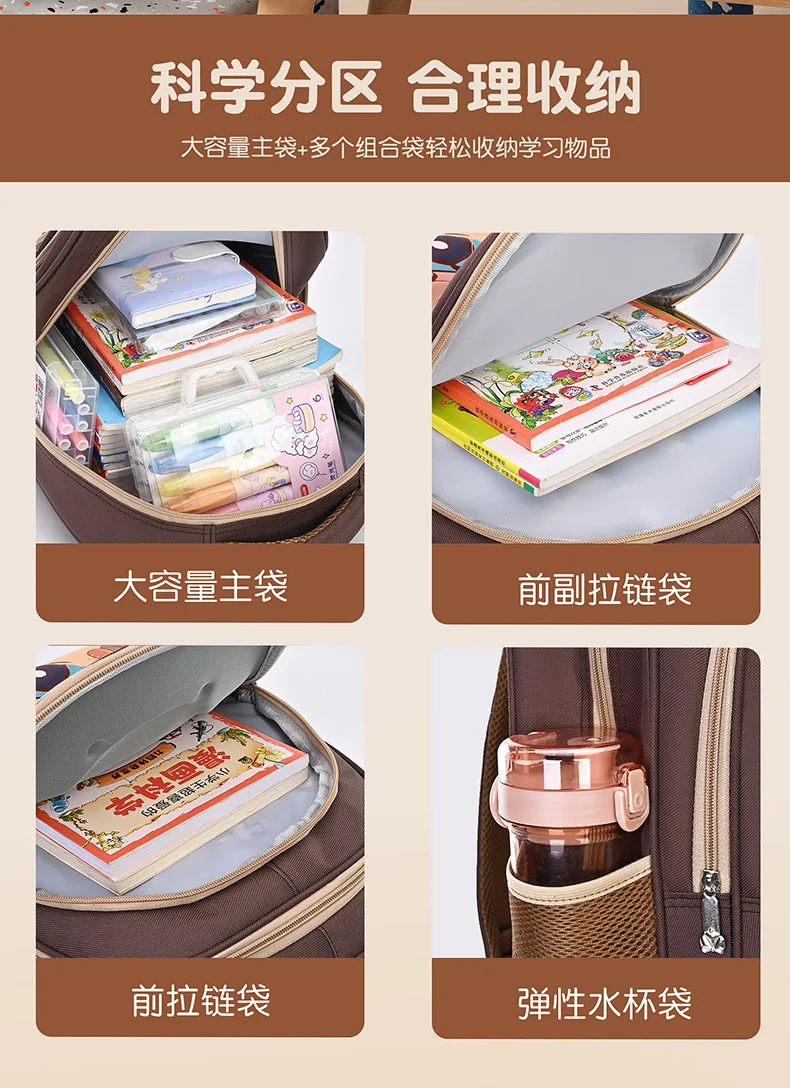 Capybara Children School Bags For Boys Girls Kids Backpack Primary Orthopedic School Backpack Waterproof Schoolbag Book Bag