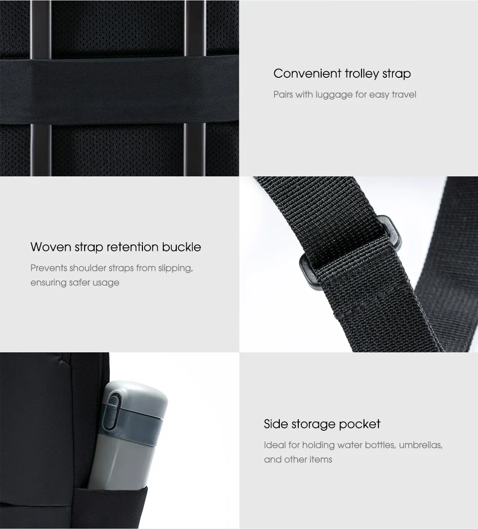 Xiaomi Classic Business Backpack 2 Fashion Laptop Bag for Men and Women Travel Large Capacity Backpack
