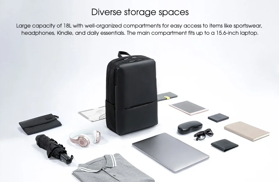 Xiaomi Classic Business Backpack 2 Fashion Laptop Bag for Men and Women Travel Large Capacity Backpack