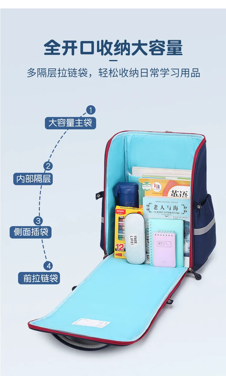 Children Orthopedics School Bags Kids Backpack Primary Schoolbag For Girls Boys Waterproof School Backpacks BookBag Mochila