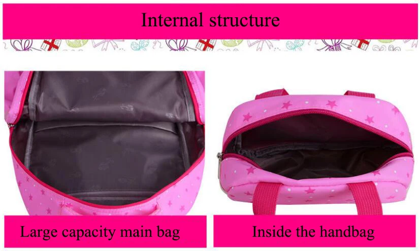 Orthopedic Primary Backpacks For Girls School Bags 3 Pcs/Set Schoolbag Dot Printing Schoolbag teenagers bookbag Rucksack Moch