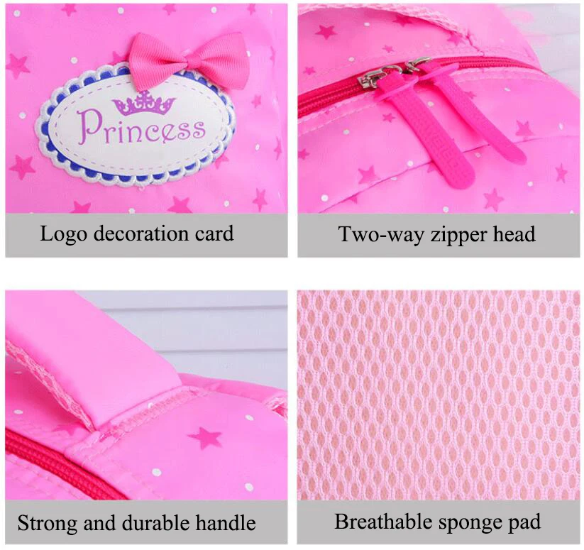 Orthopedic Primary Backpacks For Girls School Bags 3 Pcs/Set Schoolbag Dot Printing Schoolbag teenagers bookbag Rucksack Moch