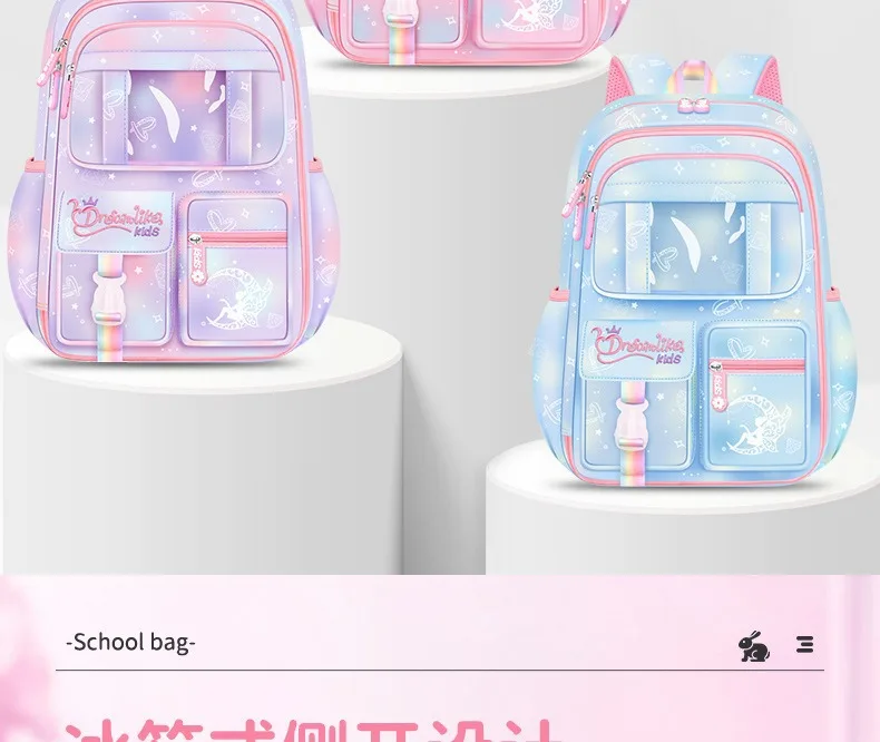 Children School Bags For Girls Lightweight Kids Princess Backpack Schoolbag Primary School Backpack Kids Book bag Mochila