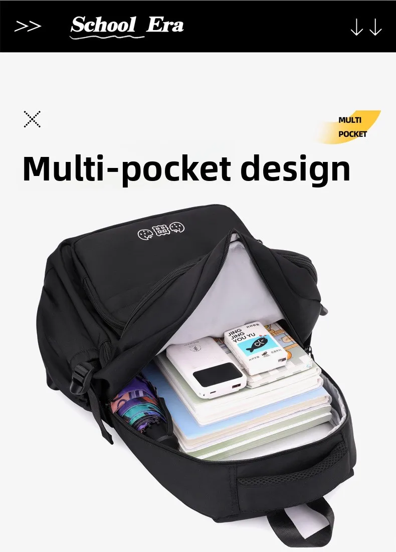 Cool School Backpack for teenage girls Student Large Capacity Backpack Stylish Casual School Bag for Middle High School Students