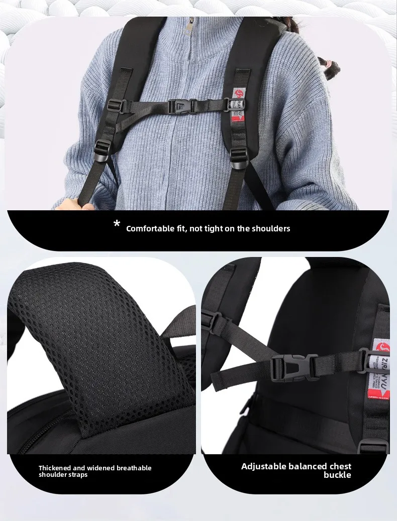 Cool School Backpack for teenage girls Student Large Capacity Backpack Stylish Casual School Bag for Middle High School Students