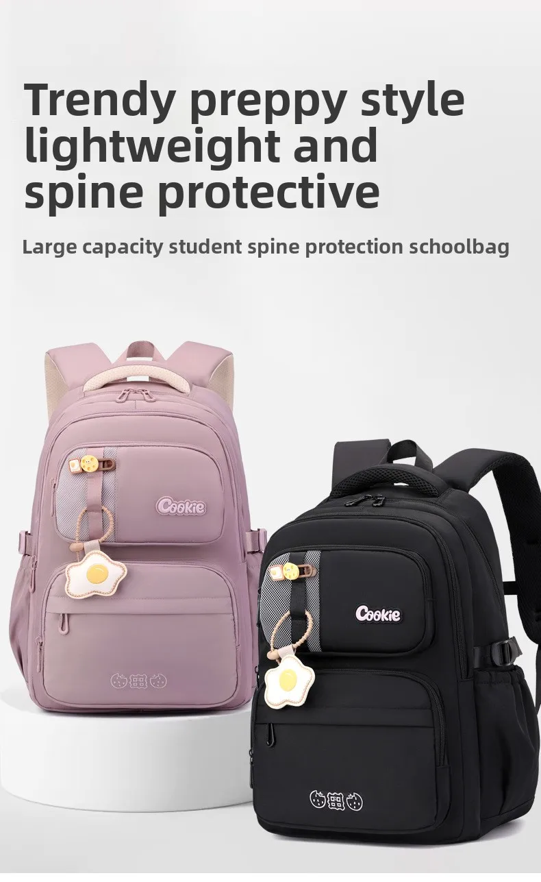Cool School Backpack for teenage girls Student Large Capacity Backpack Stylish Casual School Bag for Middle High School Students