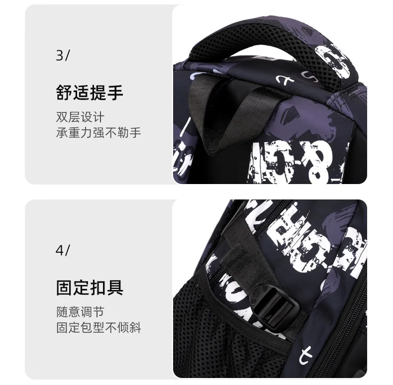 Boys School Bags Children Middle School Backpack Teenage Schoolbag Outdoor Travel backpack Big Student Laptop Backpack Book bag