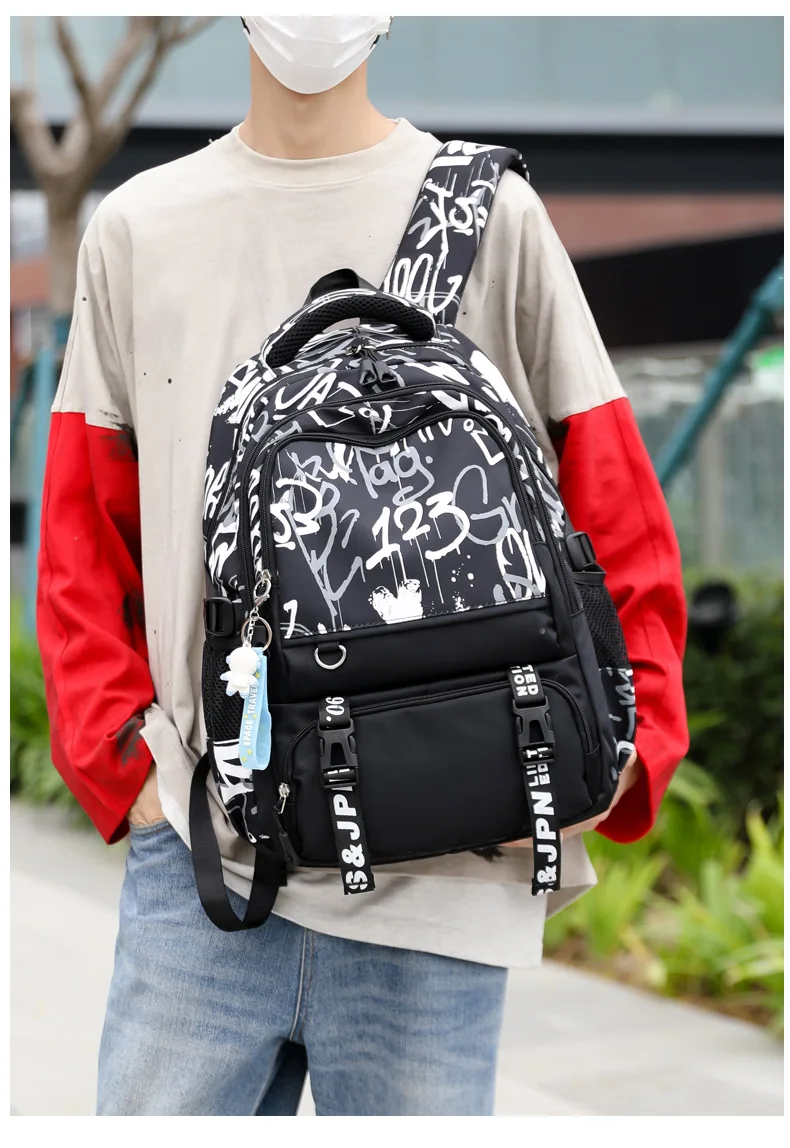 Boys School Bags Children Middle School Backpack Teenage Schoolbag Outdoor Travel backpack Big Student Laptop Backpack Book bag